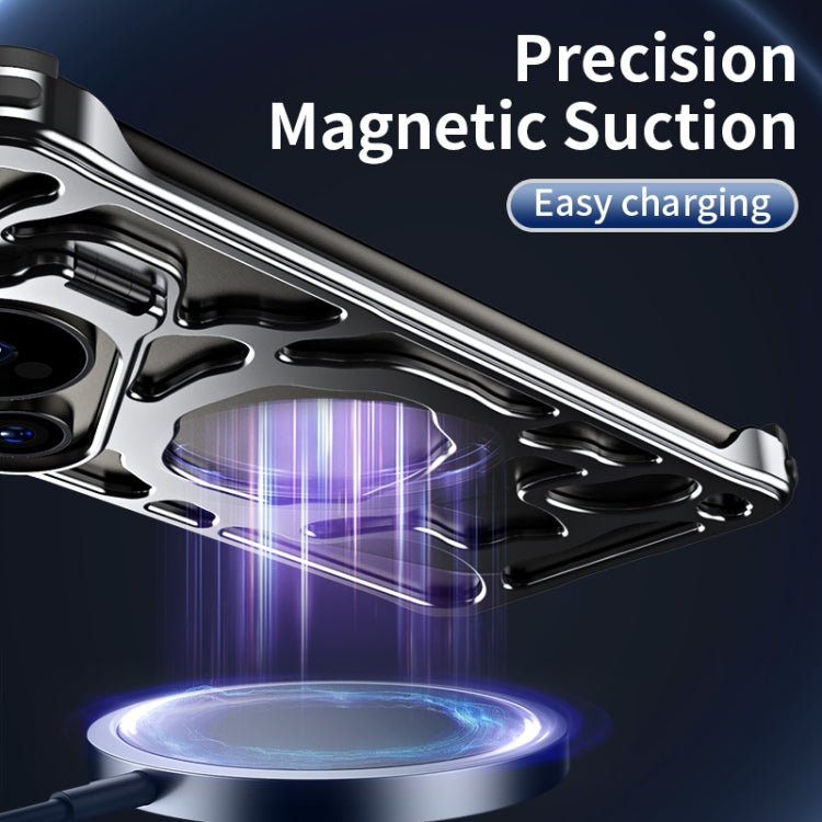 For Huawei Pura 70 Ultra Auspicious Cloud Series MagSafe Metal Phone Case with Bracket(Silver) - Huawei Cases by PMC Jewellery | Online Shopping South Africa | PMC Jewellery | Buy Now Pay Later Mobicred