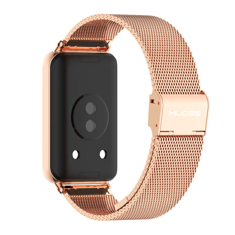 For Honor Band 10 / 9 MIJOBS Milan Buckle Stainless Steel Watch Band(Rose Gold) - free shipping - PMc TechLife - Order now!