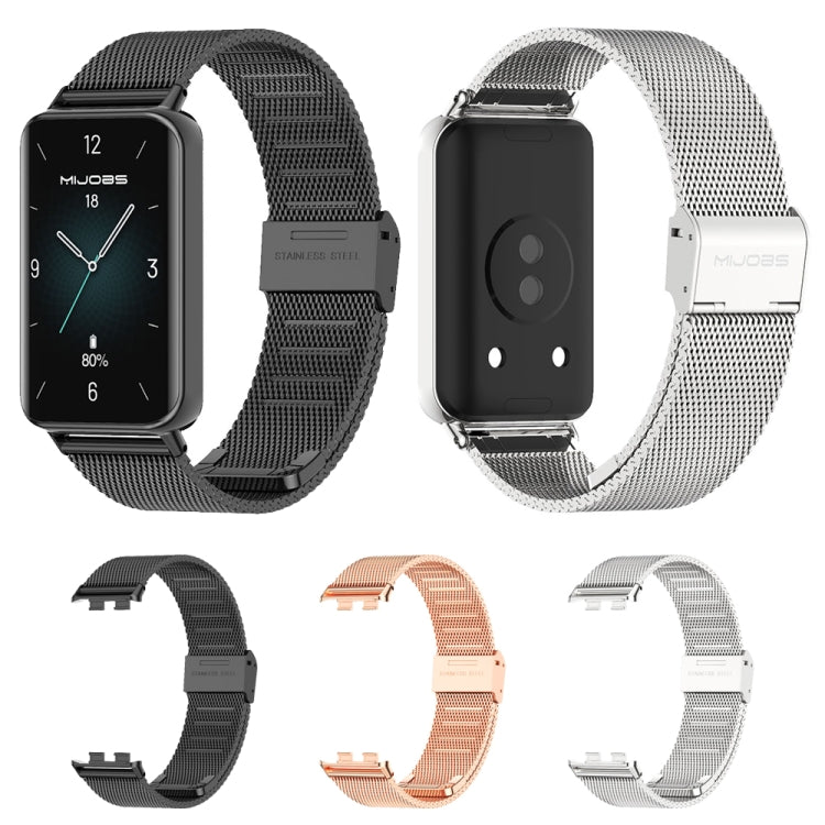 For Honor Band 10 / 9 MIJOBS Milan Buckle Stainless Steel Watch Band(Rose Gold) - free shipping - PMc TechLife - Order now!