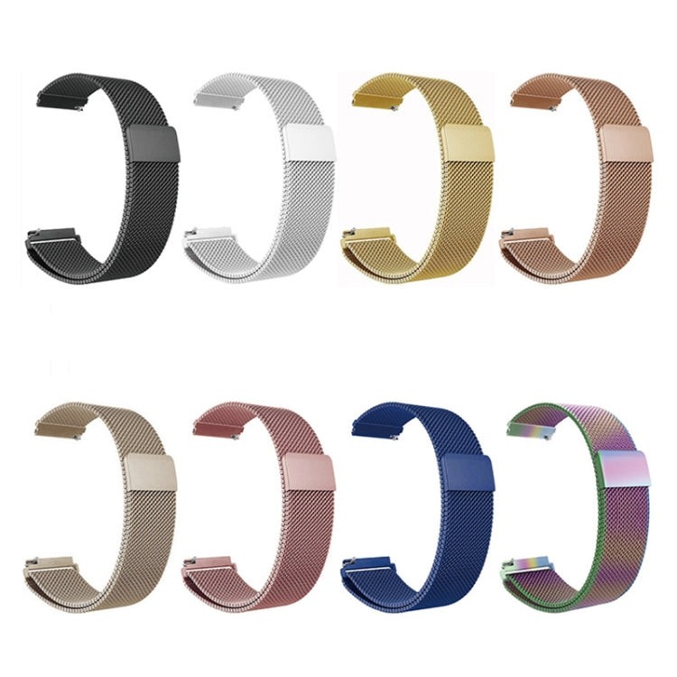 For Garmin Lily 2 14mm Milan Stainless Steel Watch Band(Rose Gold) - Watch Bands by PMc TechLife | Online Shopping South Africa | PMc TechLife | Buy Now Pay Later Mobicred