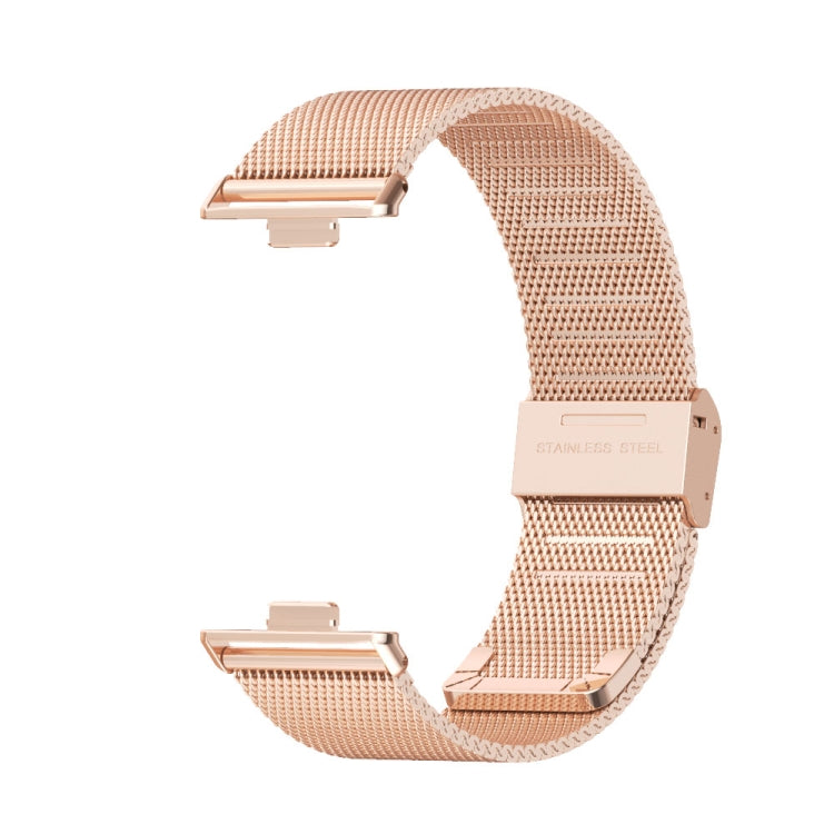 For Huawei Watch Fit3 MIJOBS Milan Buckle Stainless Steel Watch Band(Rose Gold) - free shipping - PMc TechLife - Order now!