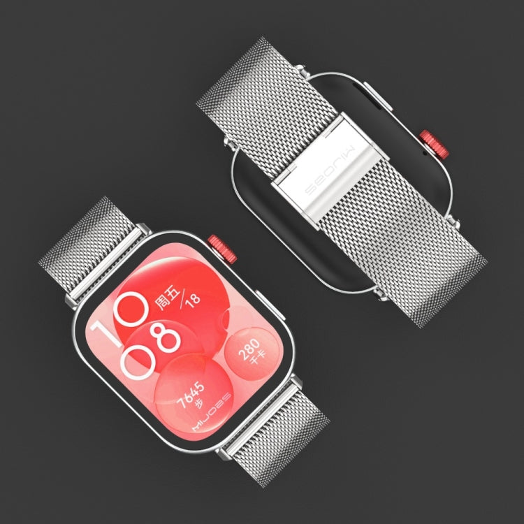 For Huawei Watch Fit3 MIJOBS Milan Buckle Stainless Steel Watch Band(Silver) - free shipping - PMc TechLife - Order now!