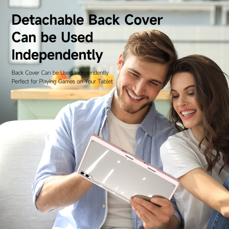 For Samsung Galaxy Tab S9+ / S9 FE+ DUX DUCIS Magi Series Smart Leather Tablet Case(Pink) - free shipping - PMC Jewellery - Order now!