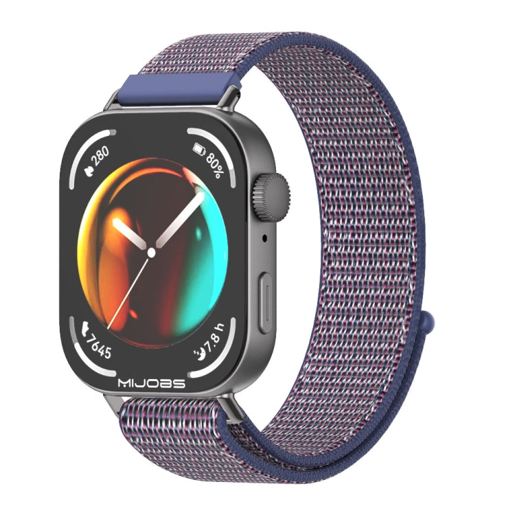 For Huawei Watch Fit3 MIJOBS Breathable Nylon Loop Watch Band(Midnight Blue Black) - free shipping - PMc TechLife - Order now!