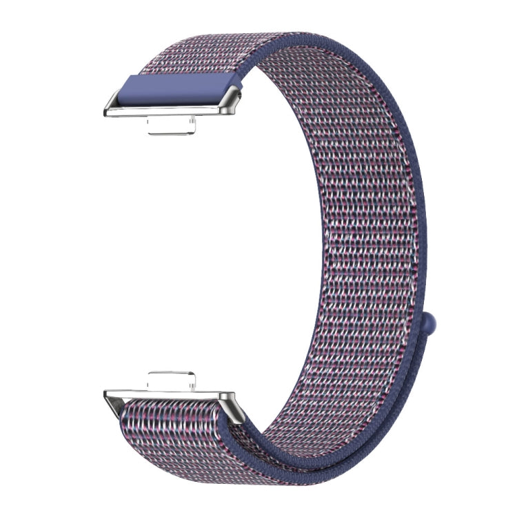 For Huawei Watch Fit3 MIJOBS Breathable Nylon Loop Watch Band(Midnight Blue Silver) - free shipping - PMc TechLife - Order now!