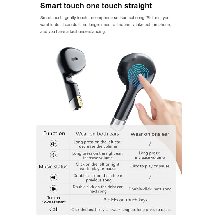 D8 Pro 2.01 inch 2 in 1 Bluetooth Earphone Silicone Strap Smart Watch, Support NFC with Cover(Black) - Smart Watches by PMC TechLife | Online Shopping South Africa | PMC TechLife | Buy Now Pay Later Mobicred