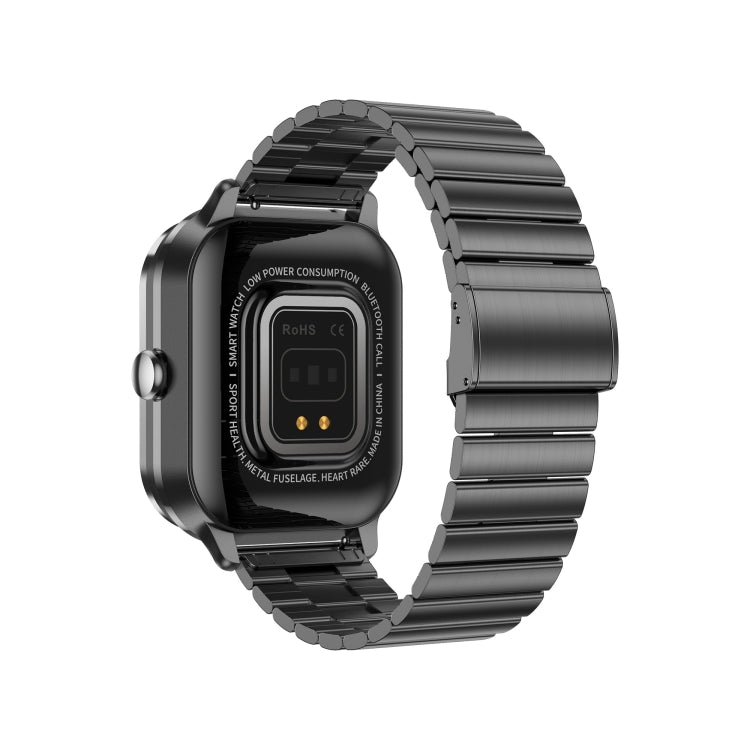 D8 Pro 2.01 inch 2 in 1 Bluetooth Earphone Steel Strap Smart Watch, Support NFC with Cover(Black) - Smart Watches by PMC TechLife | Online Shopping South Africa | PMC TechLife | Buy Now Pay Later Mobicred