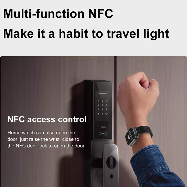 D8 Pro 2.01 inch 2 in 1 Bluetooth Earphone Steel Strap Smart Watch, Support NFC with Cover(Black) - Smart Watches by PMC TechLife | Online Shopping South Africa | PMC TechLife | Buy Now Pay Later Mobicred