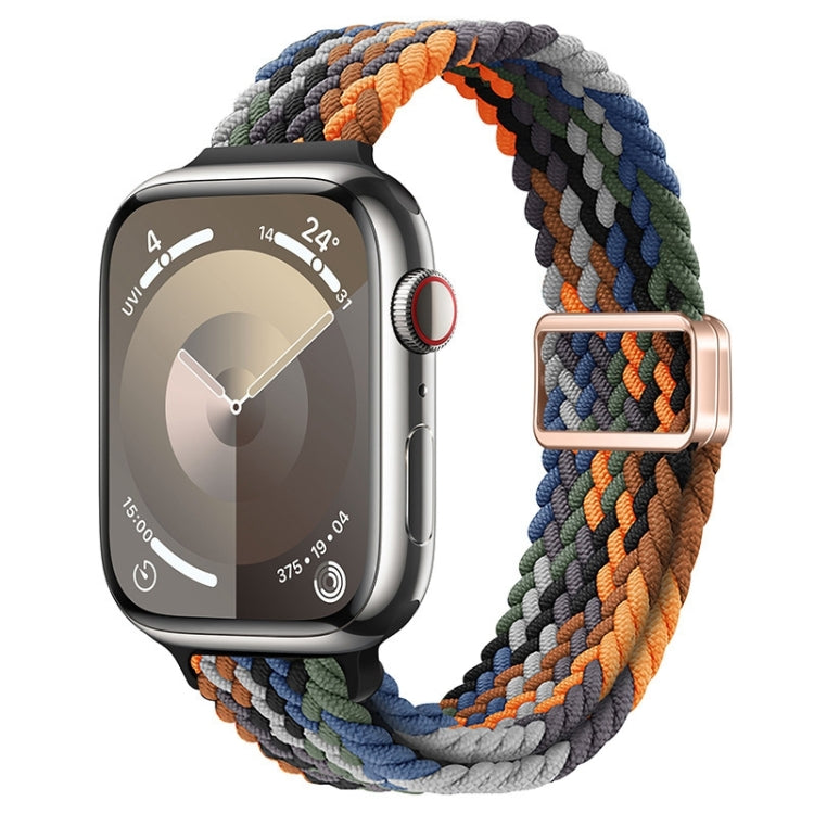 For Apple Watch Series 6 40mm Slim Magnetic Buckle Nylon Braided Watch Band(Camouflage Colorful) - free shipping - PMc TechLife - Order now!