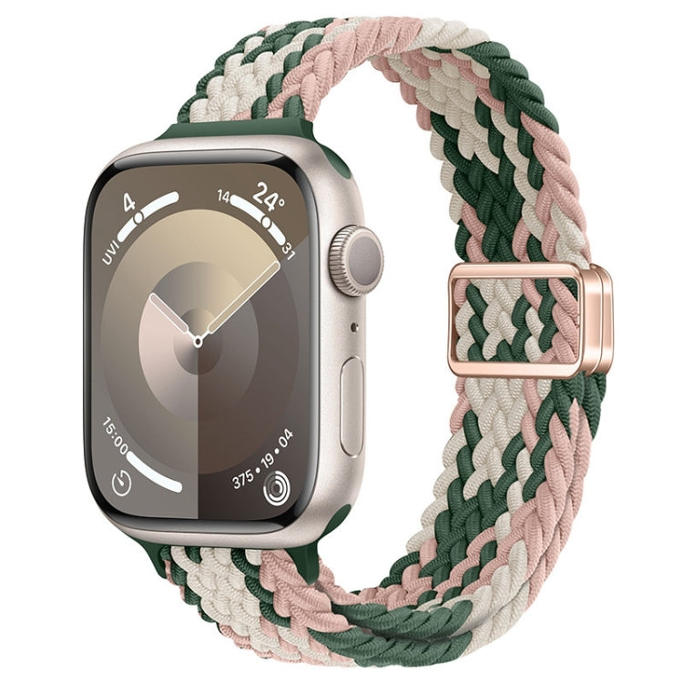 For Apple Watch Series 5 40mm Slim Magnetic Buckle Nylon Braided Watch Band(Pink Star Cactus) - free shipping - PMc TechLife - Order now!