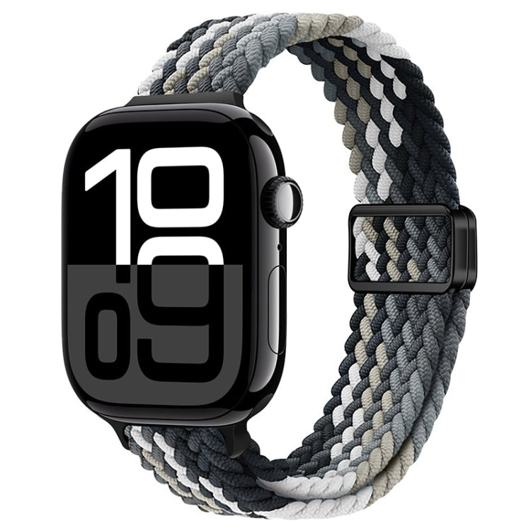 For Apple Watch Series 10 42mm Slim Magnetic Buckle Nylon Braided Watch Band(Dark Chocolate) - free shipping - PMc TechLife - Order now!