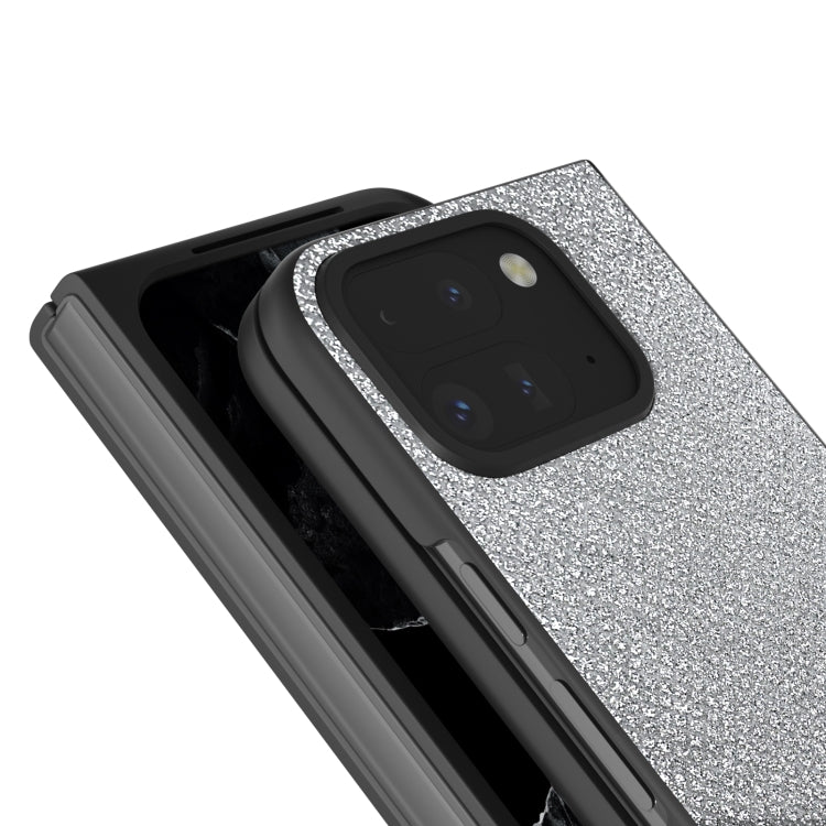 For Google Pixel 9 Pro Fold Diamond Frame Edge Full Coverage Phone Case(Jewel Silver) - Google Cases by PMC TechLife | Online Shopping South Africa | PMC TechLife | Buy Now Pay Later Mobicred