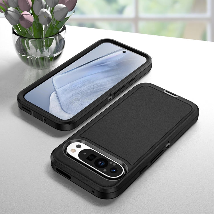 For Google Pixel 9 Pro Life Waterproof Rugged PC + Silicone Phone Case(Black) - Google Cases by PMC TechLife | Online Shopping South Africa | PMC TechLife | Buy Now Pay Later Mobicred