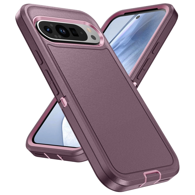 For Google Pixel 9 Pro Life Waterproof Rugged PC + Silicone Phone Case(Purple + Pink) - Google Cases by PMC TechLife | Online Shopping South Africa | PMC TechLife | Buy Now Pay Later Mobicred