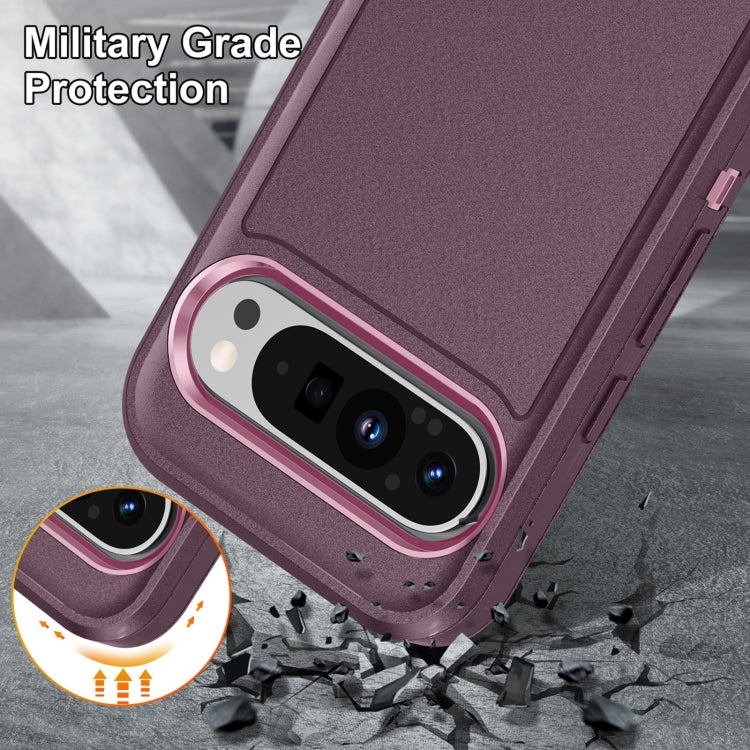 For Google Pixel 9 Pro Life Waterproof Rugged PC + Silicone Phone Case(Purple + Pink) - Google Cases by PMC TechLife | Online Shopping South Africa | PMC TechLife | Buy Now Pay Later Mobicred