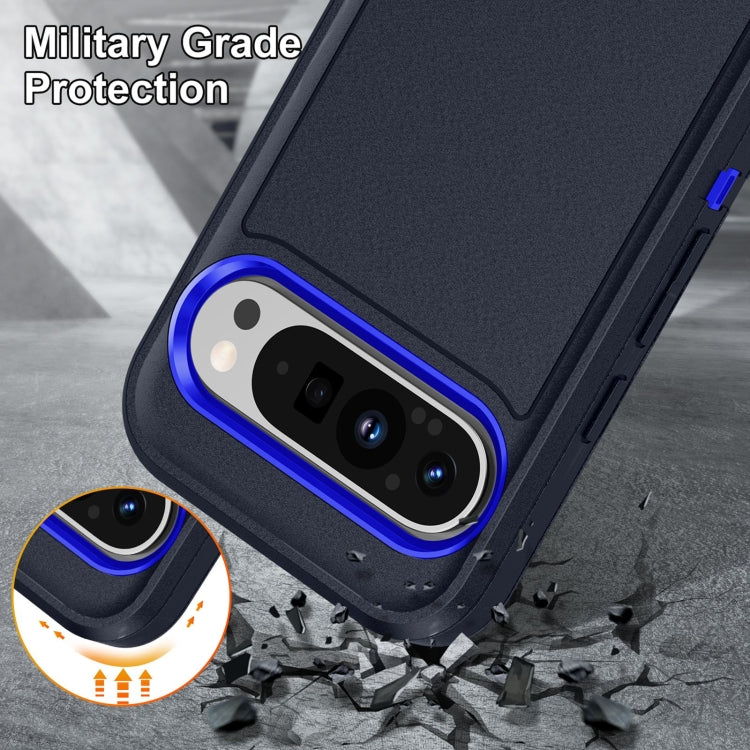 For Google Pixel 9 Life Waterproof Rugged PC + Silicone Phone Case(Dark Blue + Royal Blue) - Google Cases by PMC TechLife | Online Shopping South Africa | PMC TechLife | Buy Now Pay Later Mobicred