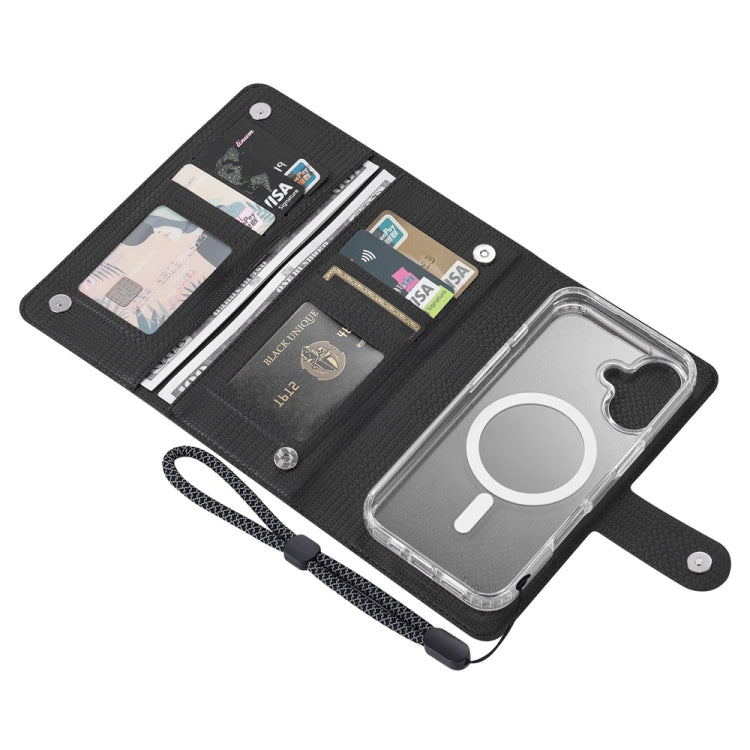 For Samsung Galaxy S24 5G ViLi GHA-C Series RFID MagSafe Magnetic Flip Leather Phone Case(Black) - free shipping - PMC Jewellery - Order now!