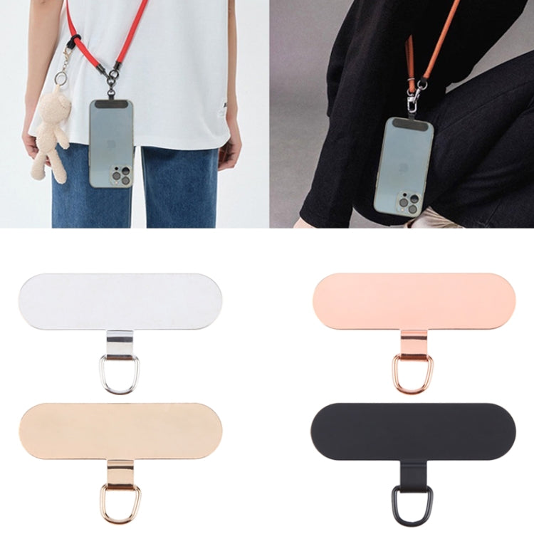 Oval Metal Mobile Phone Lanyard Fixing Gasket(Silver) - free shipping - PMc TechLife - Order now!