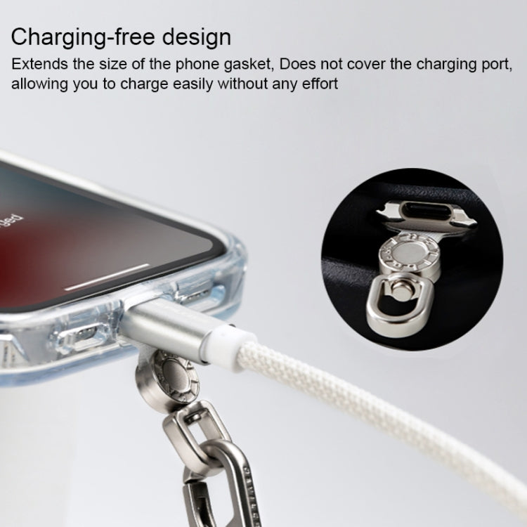 360 Degree Rotation Mobile Phone Lanyard Fixing Gasket(Grey) - free shipping - PMc TechLife - Order now!