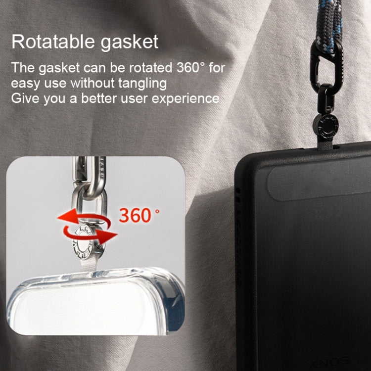 360 Degree Rotation Mobile Phone Lanyard Fixing Gasket(Grey) - free shipping - PMc TechLife - Order now!
