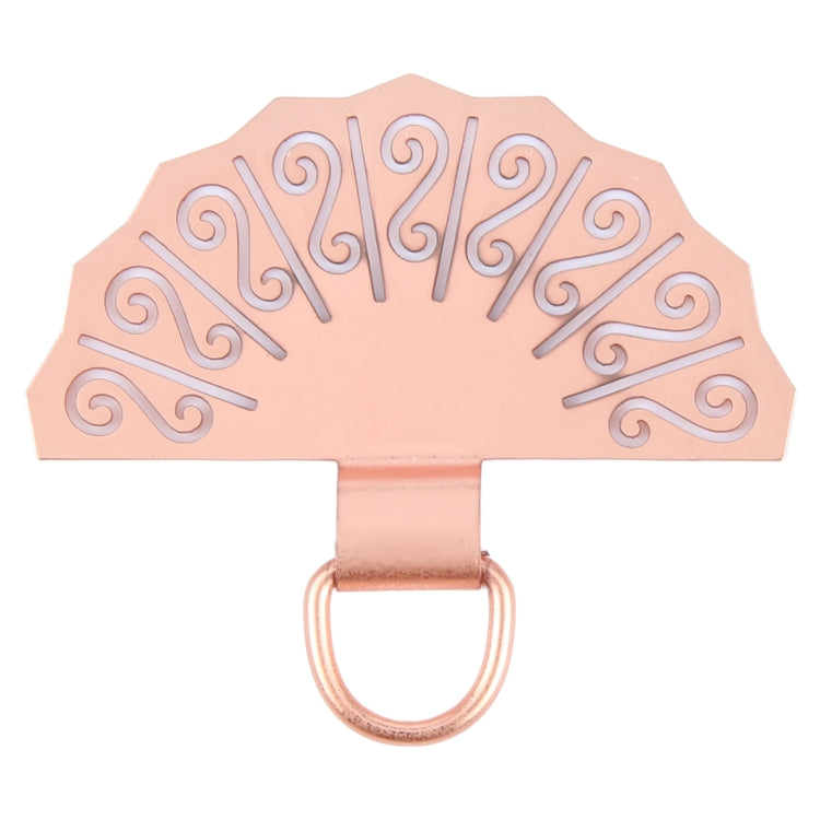 Fan-shaped Metal Mobile Phone Lanyard Fixing Gasket(Rose Gold) - free shipping - PMc TechLife - Order now!