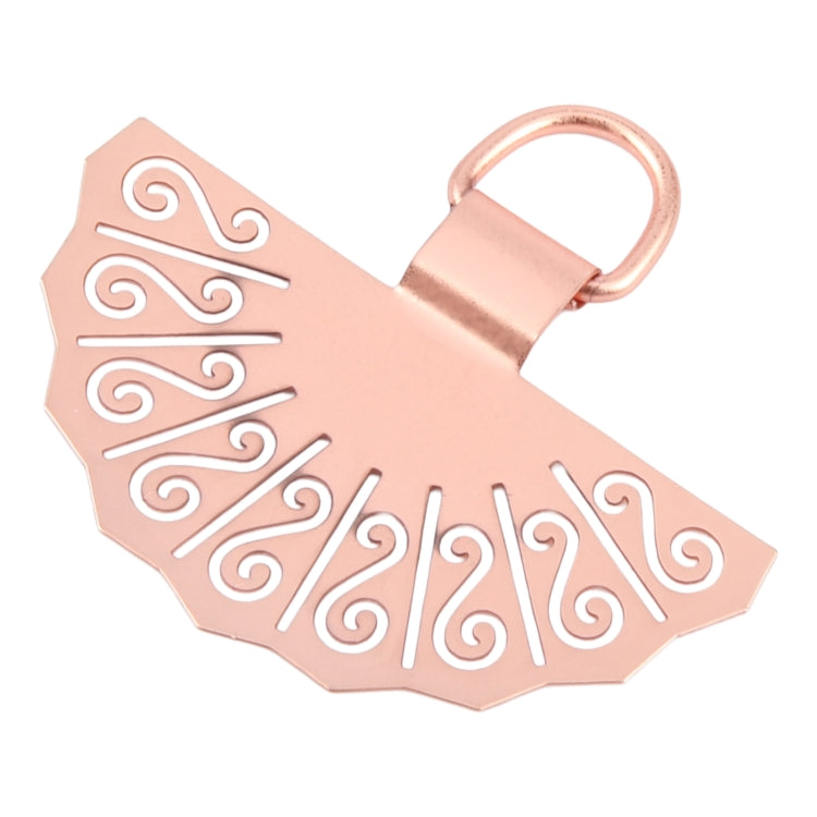 Fan-shaped Metal Mobile Phone Lanyard Fixing Gasket(Rose Gold) - free shipping - PMc TechLife - Order now!