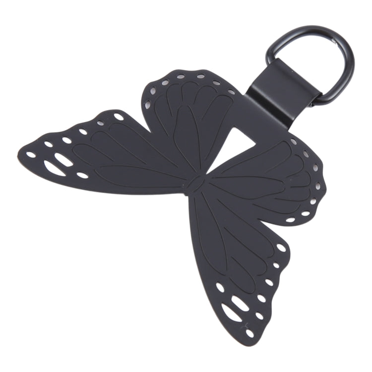 Butterfly Metal Mobile Phone Lanyard Fixing Gasket(Black) - Lanyards & Wrist Straps by PMc TechLife | Online Shopping South Africa | PMc TechLife | Buy Now Pay Later Mobicred