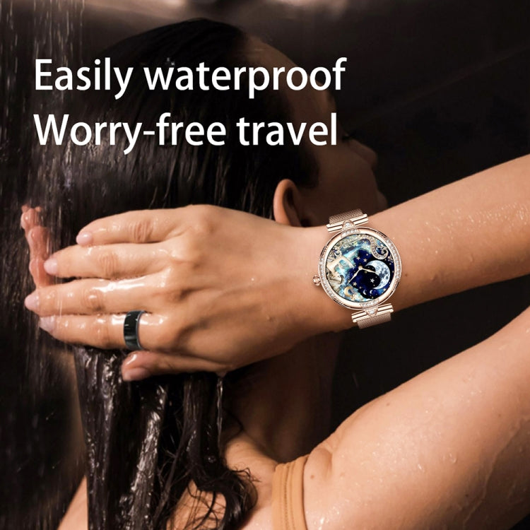 NX17 Pro 1.19 inch AMOLED Screen Silicone Strap Smart Watch, Support Health Monitoring / Bluetooth Call(Gold) - Smart Watches by PMC TechLife | Online Shopping South Africa | PMC TechLife | Buy Now Pay Later Mobicred