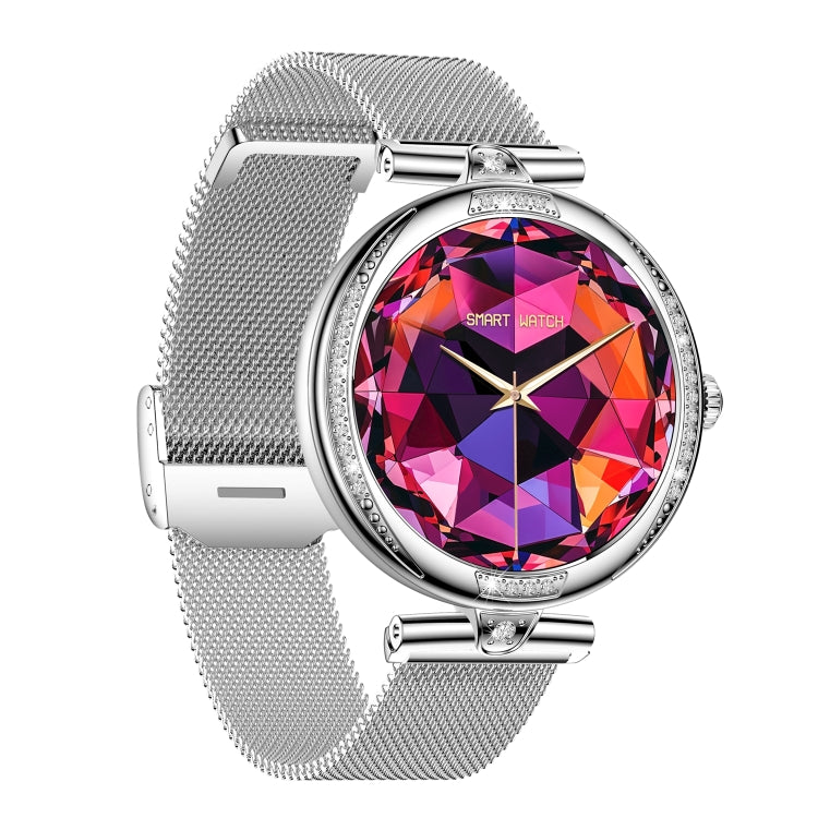 NX17 Pro 1.19 inch AMOLED Screen Steel Strap Smart Watch, Support Health Monitoring / Bluetooth Call(Silver) - Smart Watches by PMC TechLife | Online Shopping South Africa | PMC TechLife | Buy Now Pay Later Mobicred