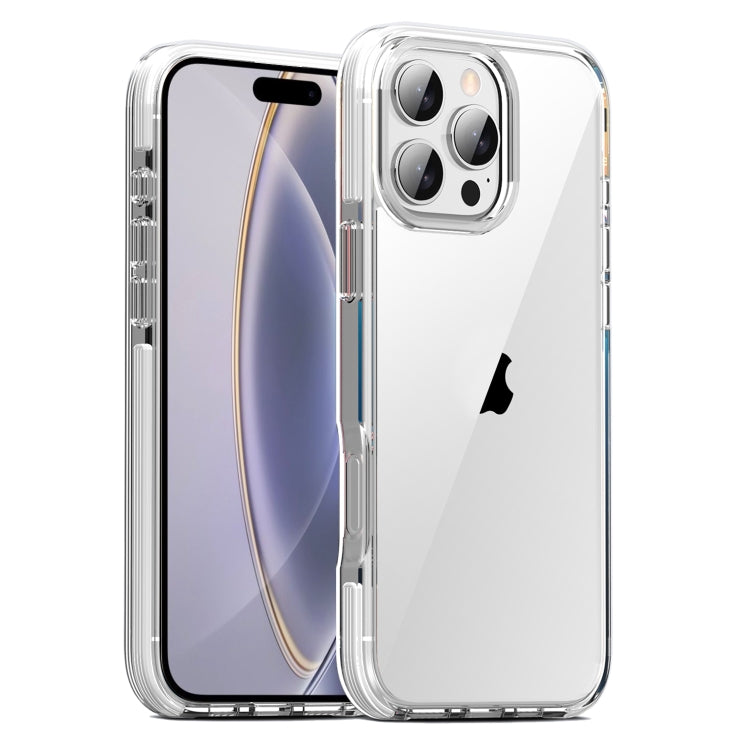 For iPhone 16 Pro TPE Airbag TPU+ PC Full Coverage Phone Case(White) - iPhone 16 Pro Cases by PMC TechLife | Online Shopping South Africa | PMC TechLife | Buy Now Pay Later Mobicred