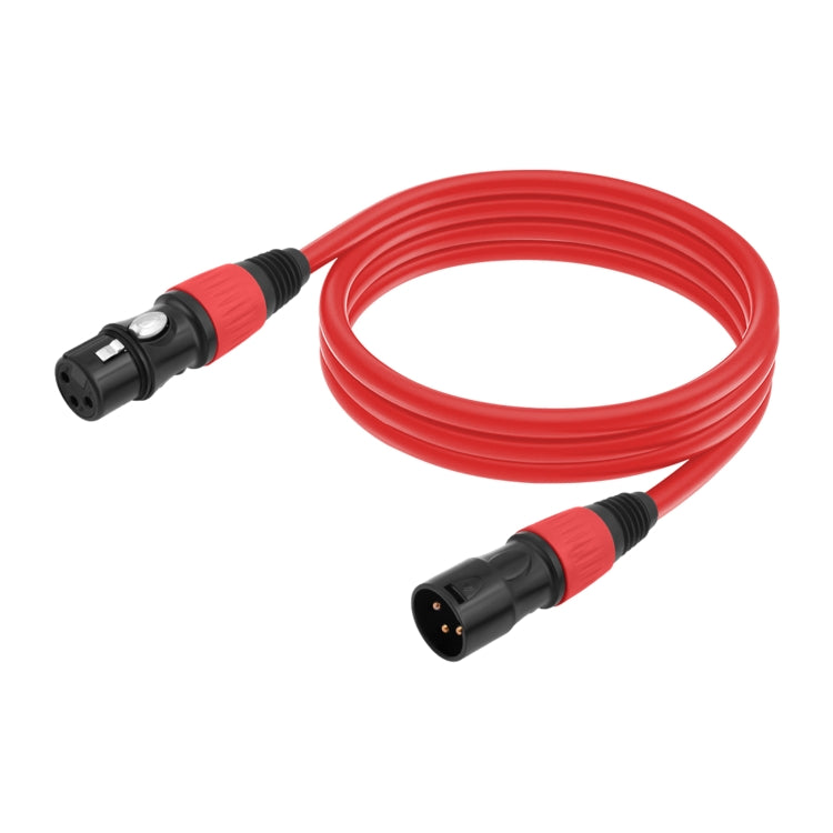 JC1015 XLR 3pin Male to Female Audio Cable, Length:10m(Red) - Microphone Audio Cable & Connector by PMC TechLife | Online Shopping South Africa | PMC TechLife | Buy Now Pay Later Mobicred