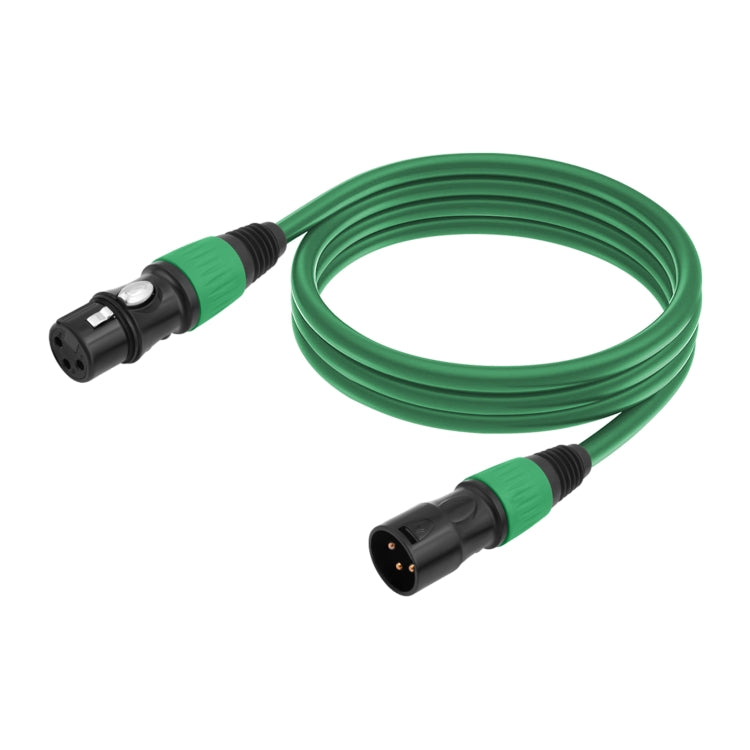 JC1015 XLR 3pin Male to Female Audio Cable, Length:10m(Green) - Microphone Audio Cable & Connector by PMC TechLife | Online Shopping South Africa | PMC TechLife | Buy Now Pay Later Mobicred