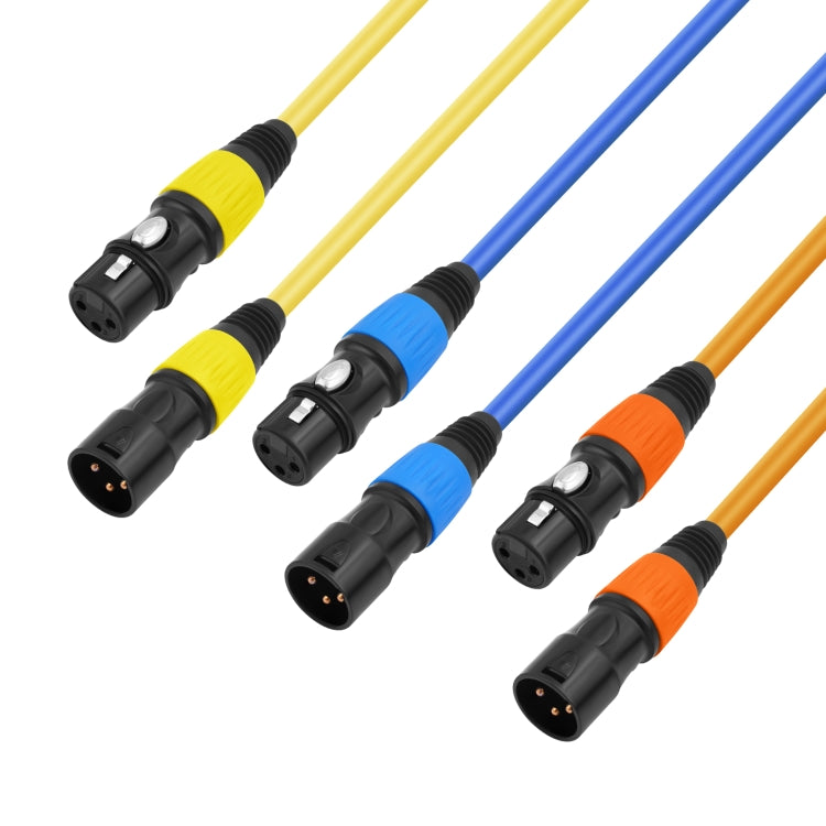 JC1015 XLR 3pin Male to Female Audio Cable, Length:10m(Yellow) - Microphone Audio Cable & Connector by PMC TechLife | Online Shopping South Africa | PMC TechLife | Buy Now Pay Later Mobicred