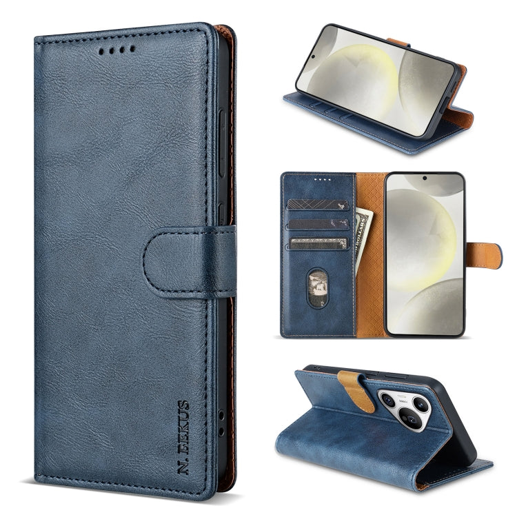 For Huawei Pura 70 N.BEKUS CSJ-P1 Solid Color Leather Phone Case(Blue) - free shipping - PMC Jewellery - Order now!