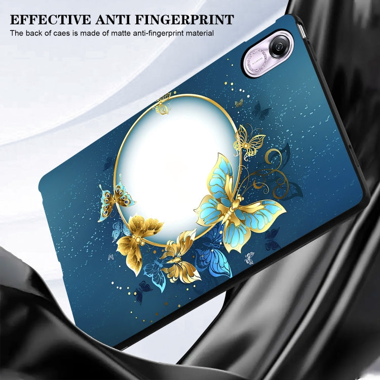 For Huawei MatePad SE 11 2024 Color Painting Pattern Smart Tablet TPU Case(Butterfly Circle) - Huawei by PMC Jewellery | Online Shopping South Africa | PMC Jewellery | Buy Now Pay Later Mobicred