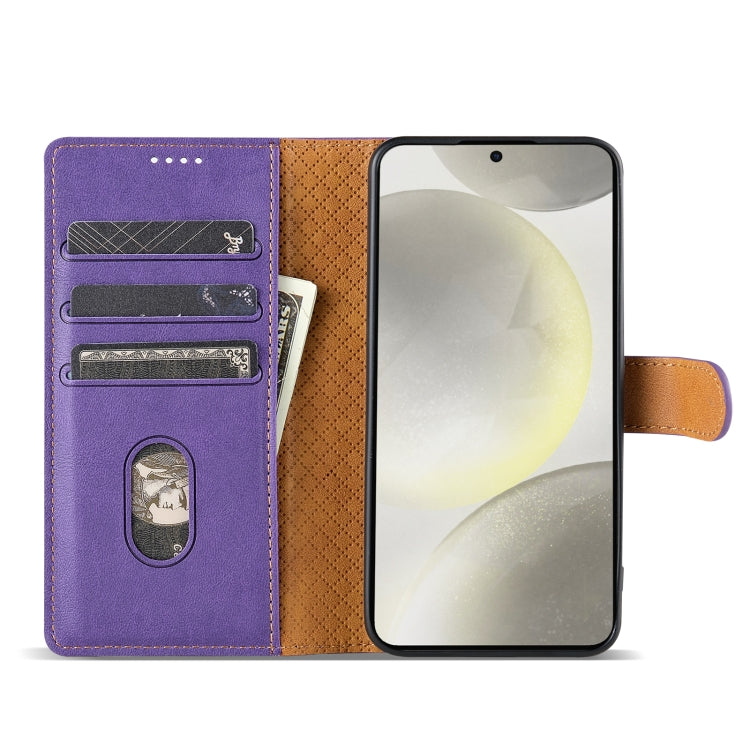 For OPPO Reno11 F 5G N.BEKUS CSJ-P1 Solid Color Leather Phone Case(Purple) - OPPO Cases by N.BEKUS | Online Shopping South Africa | PMC Jewellery | Buy Now Pay Later Mobicred