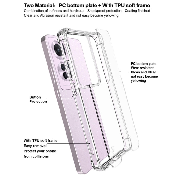 For OPPO Reno11 A / Reno11 PJH110 IMAK Space Shield PC + TPU Airbag Shockproof Phone Case(Transparent) - OPPO Cases by imak | Online Shopping South Africa | PMC Jewellery | Buy Now Pay Later Mobicred