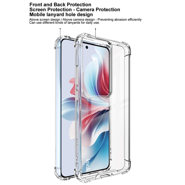 For OPPO Reno11 A / Reno11 PJH110 IMAK Space Shield PC + TPU Airbag Shockproof Phone Case(Transparent) - OPPO Cases by imak | Online Shopping South Africa | PMC Jewellery | Buy Now Pay Later Mobicred