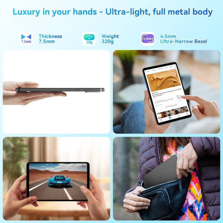 HEADWOLF Fpad5 Pro 4G LTE Tablet PC, 8GB+256GB, 8.4 inch Android 14 MT6789 Octa Core Support Dual SIM, Global Version with Google Play(Black) - free shipping - PMC Jewellery - Order now!