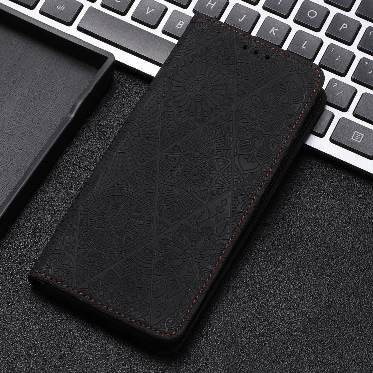 For Google Pixel 9 Pro XL Ethnic Embossed Adsorption Leather Phone Case(Black) - Google Cases by PMC TechLife | Online Shopping South Africa | PMC TechLife | Buy Now Pay Later Mobicred