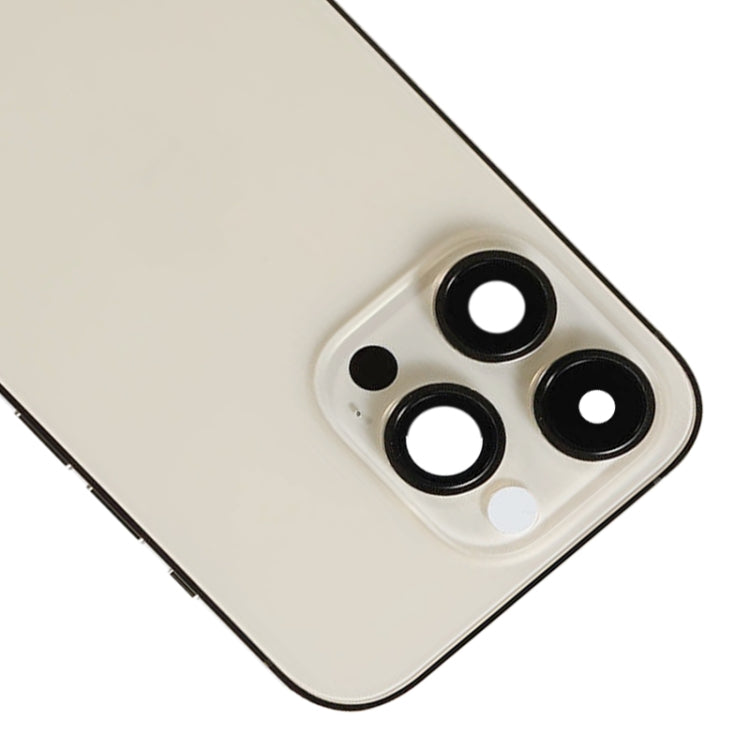 For iPhone 14 Pro Battery Back Cover with Power + Volume Flex Cable + Wireless Charging Module, Version:US Version(Gold) - free shipping - PMC Jewellery - Order now!