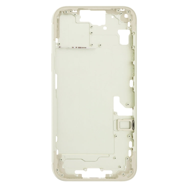 For iPhone 15 Plus Middle Frame Bezel Plate with Side Keys + Card Tray, Version:US Version(Yellow) - free shipping - PMC Jewellery - Order now!