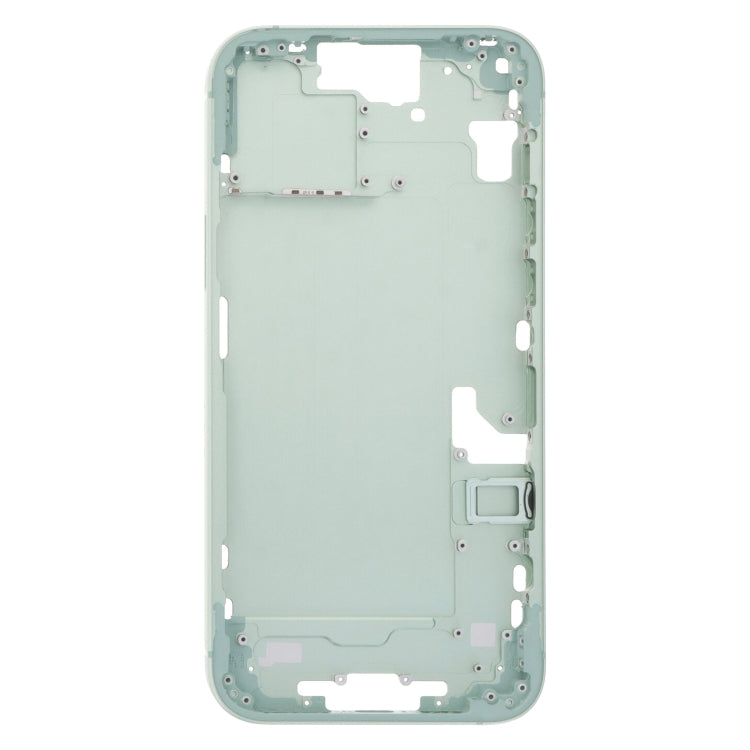 For iPhone 15 Plus Middle Frame Bezel Plate with Side Keys + Card Tray, Version:China Version(Green) - free shipping - PMC Jewellery - Order now!