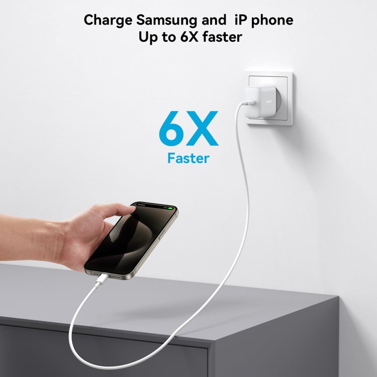 JOYROOM JR-TCF24 30W USB-C / Type-C Fast Charger, Specification:EU Plug(White) - USB Charger by JOYROOM | Online Shopping South Africa | PMC TechLife | Buy Now Pay Later Mobicred