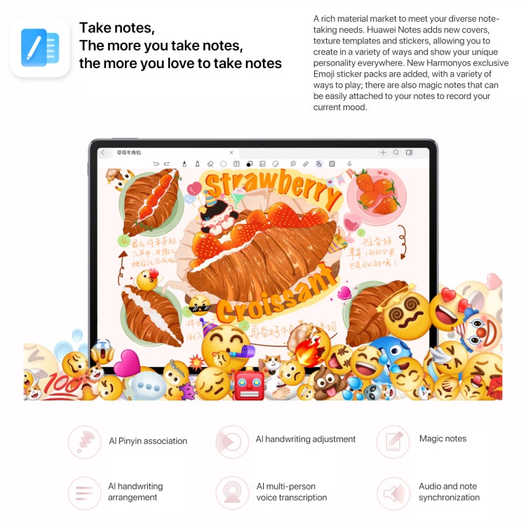 HUAWEI MatePad Air 12 inch WiFi Tablet PC, 12GB+256GB, HarmonyOS 4.2 Hisilicon Kirin 9000W, Not Support Google Play(White) - free shipping - PMc TechLife - Order now!