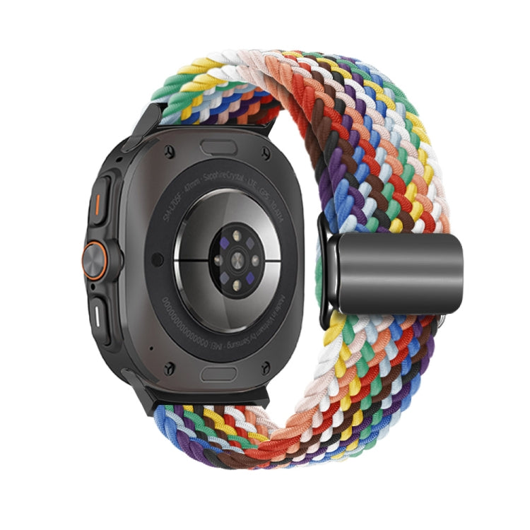 For Samsung Galaxy Watch Ultra 47mm Nylon Loop Magnetic Buckle Watch Band(Official Rainbow) - free shipping - PMC Jewellery - Order now!