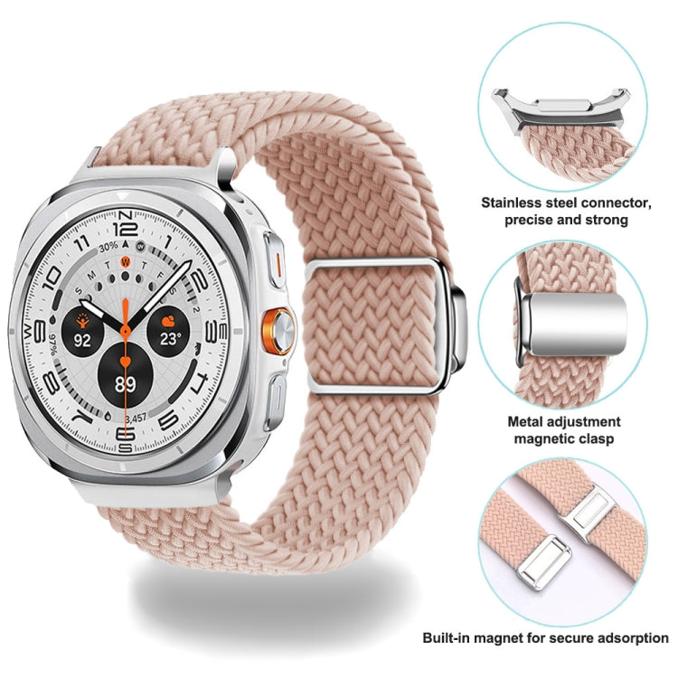 For Samsung Galaxy Watch Ultra 47mm Nylon Loop Magnetic Buckle Watch Band(Official Rainbow) - free shipping - PMC Jewellery - Order now!