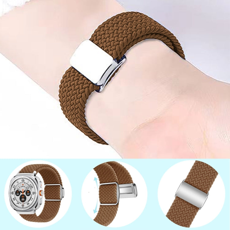For Samsung Galaxy Watch Ultra 47mm Nylon Loop Magnetic Buckle Watch Band(Official Rainbow) - free shipping - PMC Jewellery - Order now!