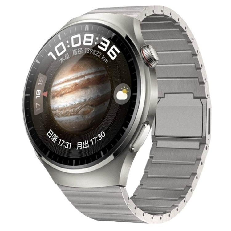 22mm One-bead Bamboo Magnetic Buckle Pure Titanium Watch Band(Titanium Gold) - free shipping - PMC TechLife - Order now!