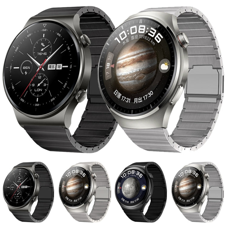 22mm One-bead Bamboo Magnetic Buckle Pure Titanium Watch Band(Silver) - free shipping - PMC TechLife - Order now!